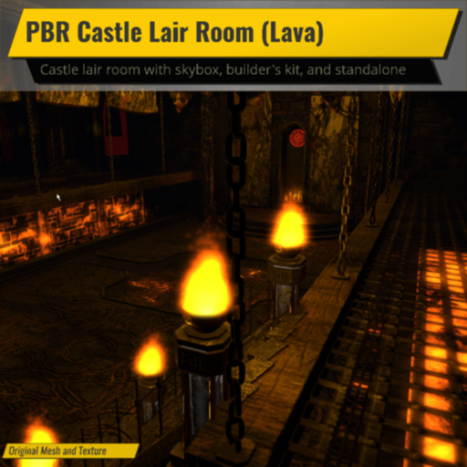 PBR Castle Lair Room (Lava)